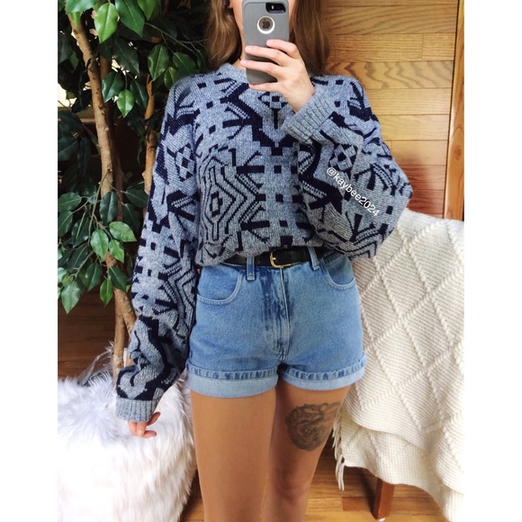 Vintage Sweaters - 🌿 Vintage Cozy Retro Cozy Knit Boyfriend Sweater